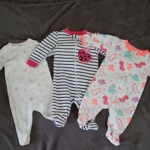 👶 Girls 3 piece sleeper bundle